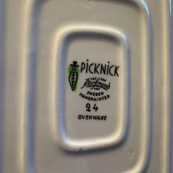 MCM Rorstrand Picknick Dish Platter #24 Marianne Westman Swedish Ovenware - Picture 6 of 10